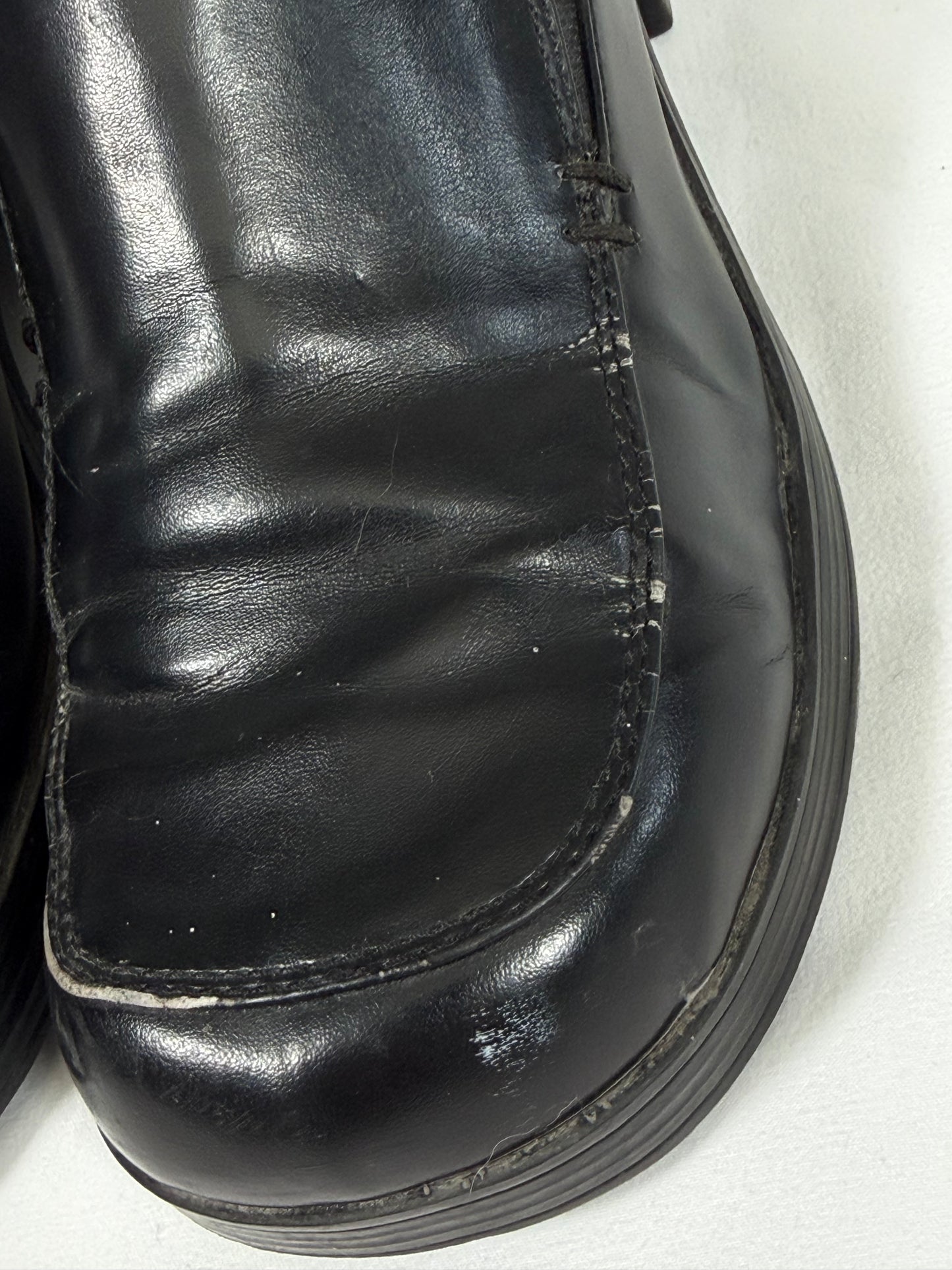 Vintage Y2K Mudd black chunky platform loafers