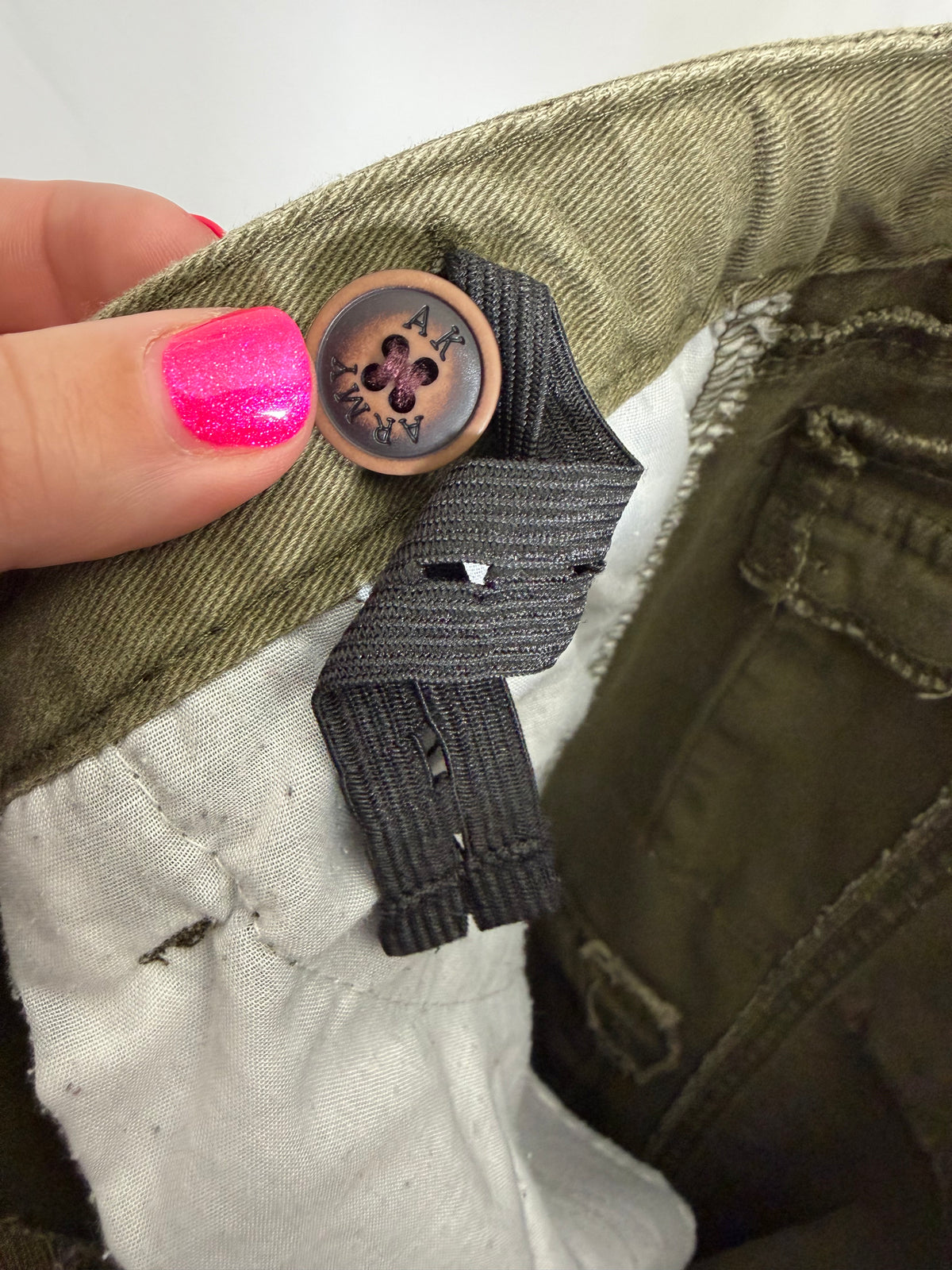 Ochenta olive green utility cargo pants