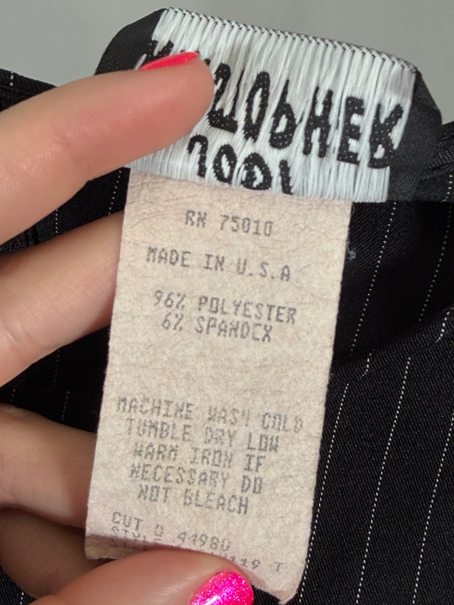 Vintage 90s Y2K Jodi Kristopher pinstripe mini dress
