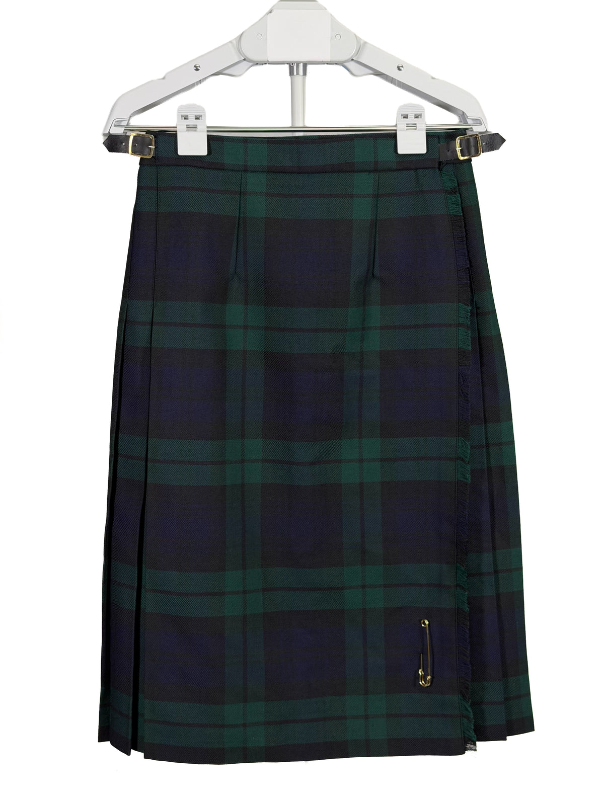 Vintage 90s James Pringle Weavers tartan wool blend pleated kilt