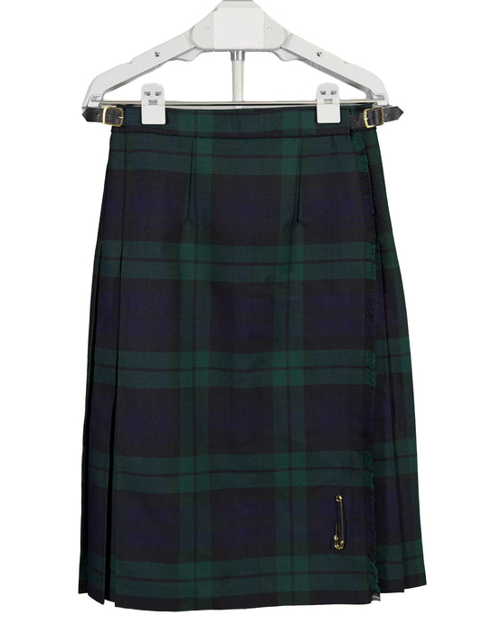 Vintage 90s James Pringle Weavers tartan wool blend pleated kilt
