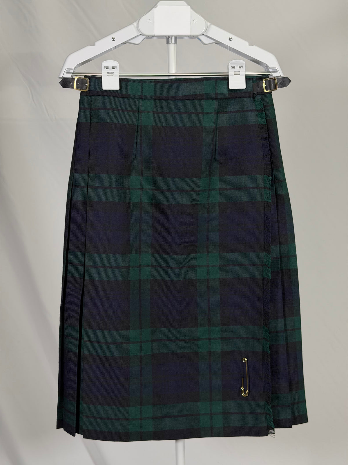 Vintage 90s James Pringle Weavers tartan wool blend pleated kilt