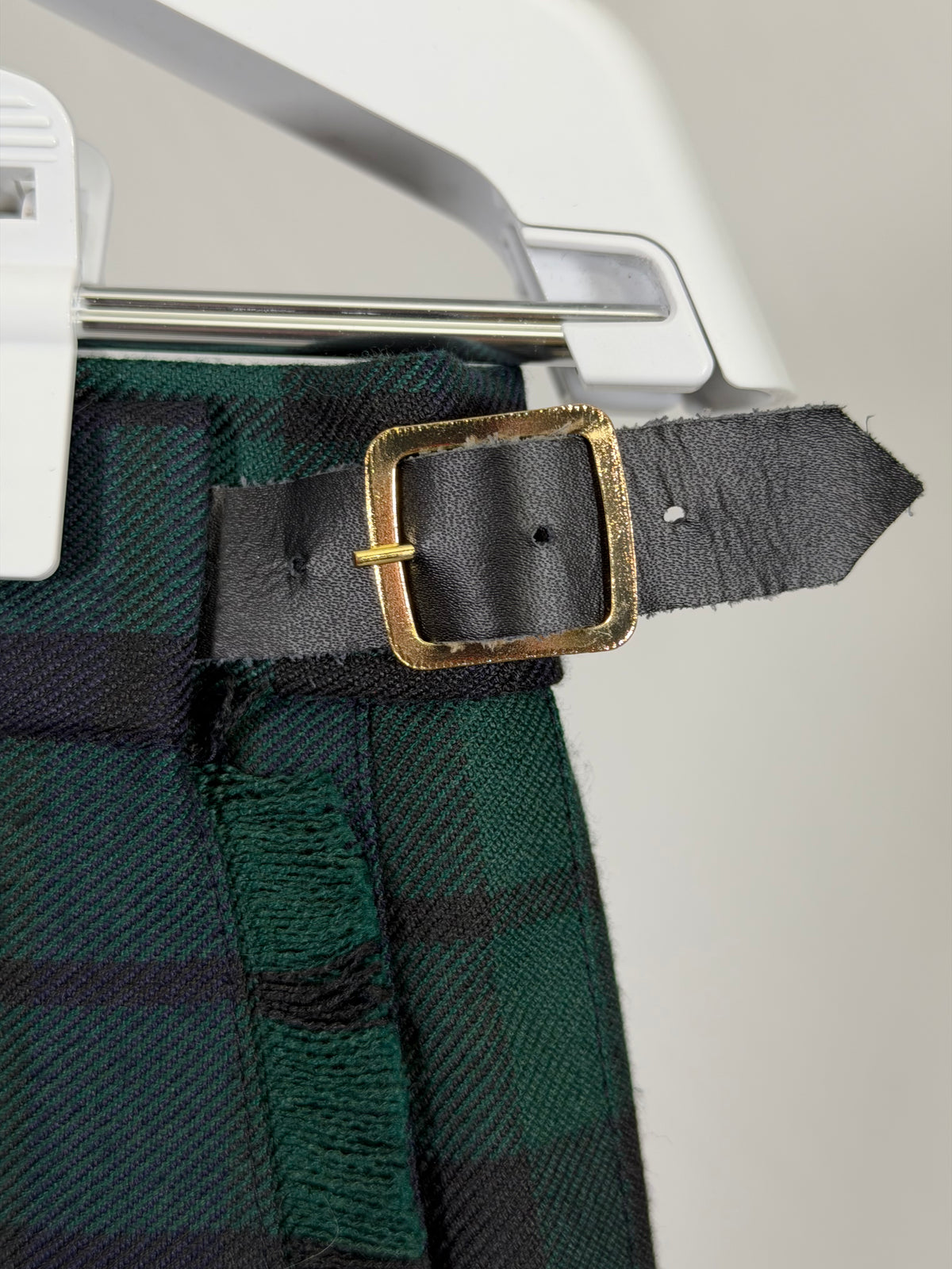 Vintage 90s James Pringle Weavers tartan wool blend pleated kilt