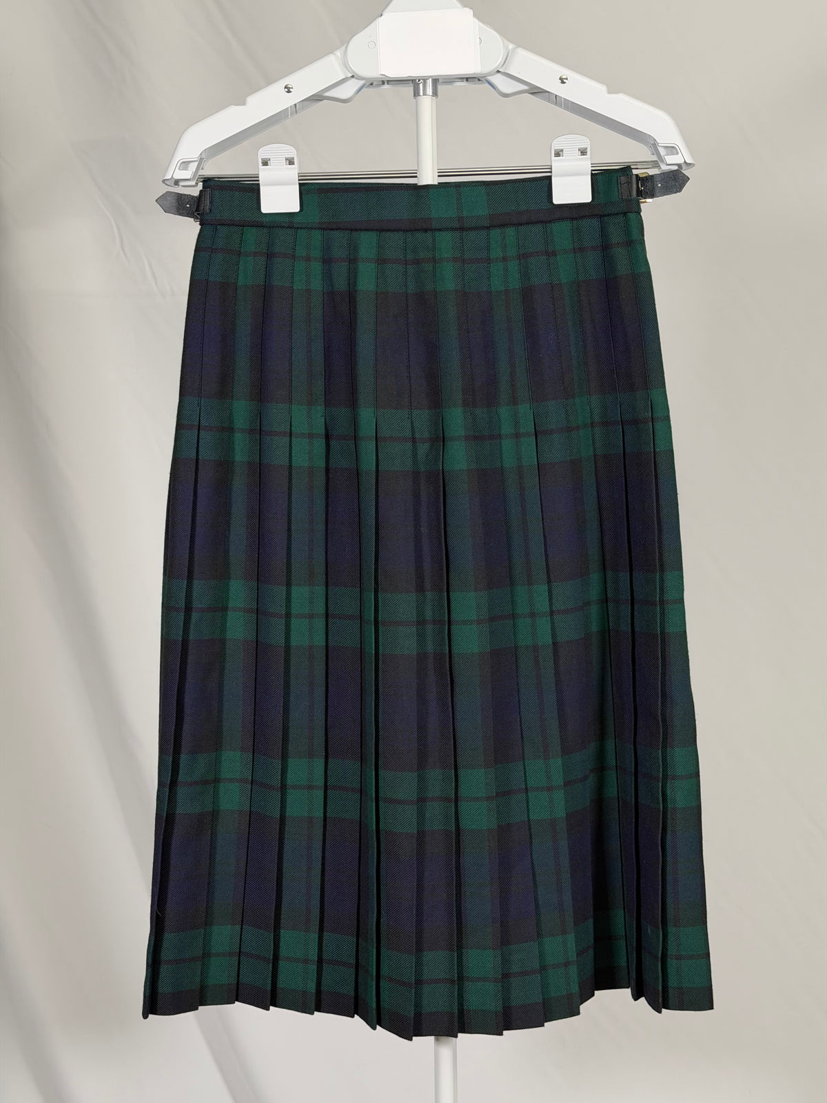 Vintage 90s James Pringle Weavers tartan wool blend pleated kilt
