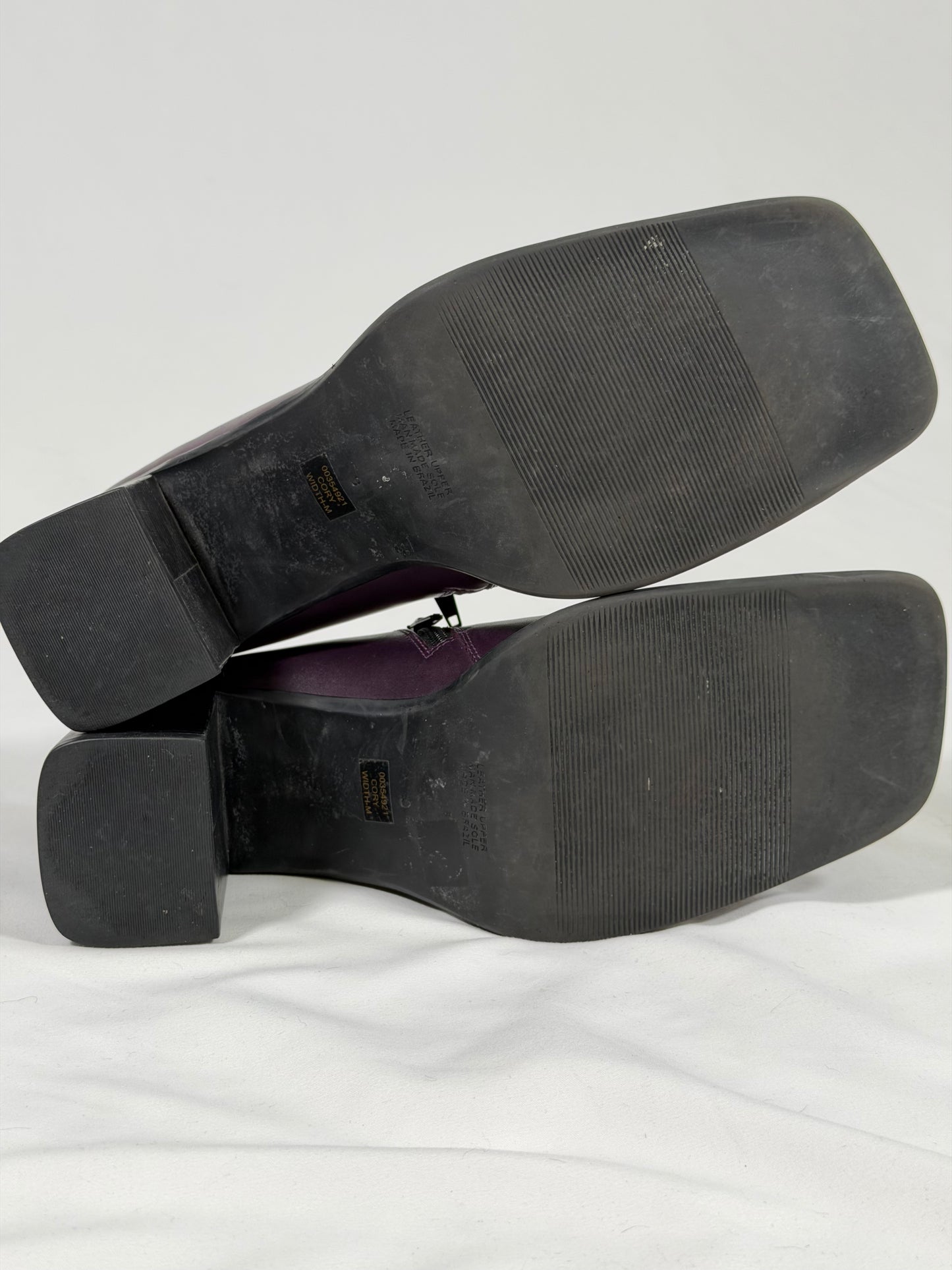 Vintage 90s Y2K Sam & Libby plum square toe block heels