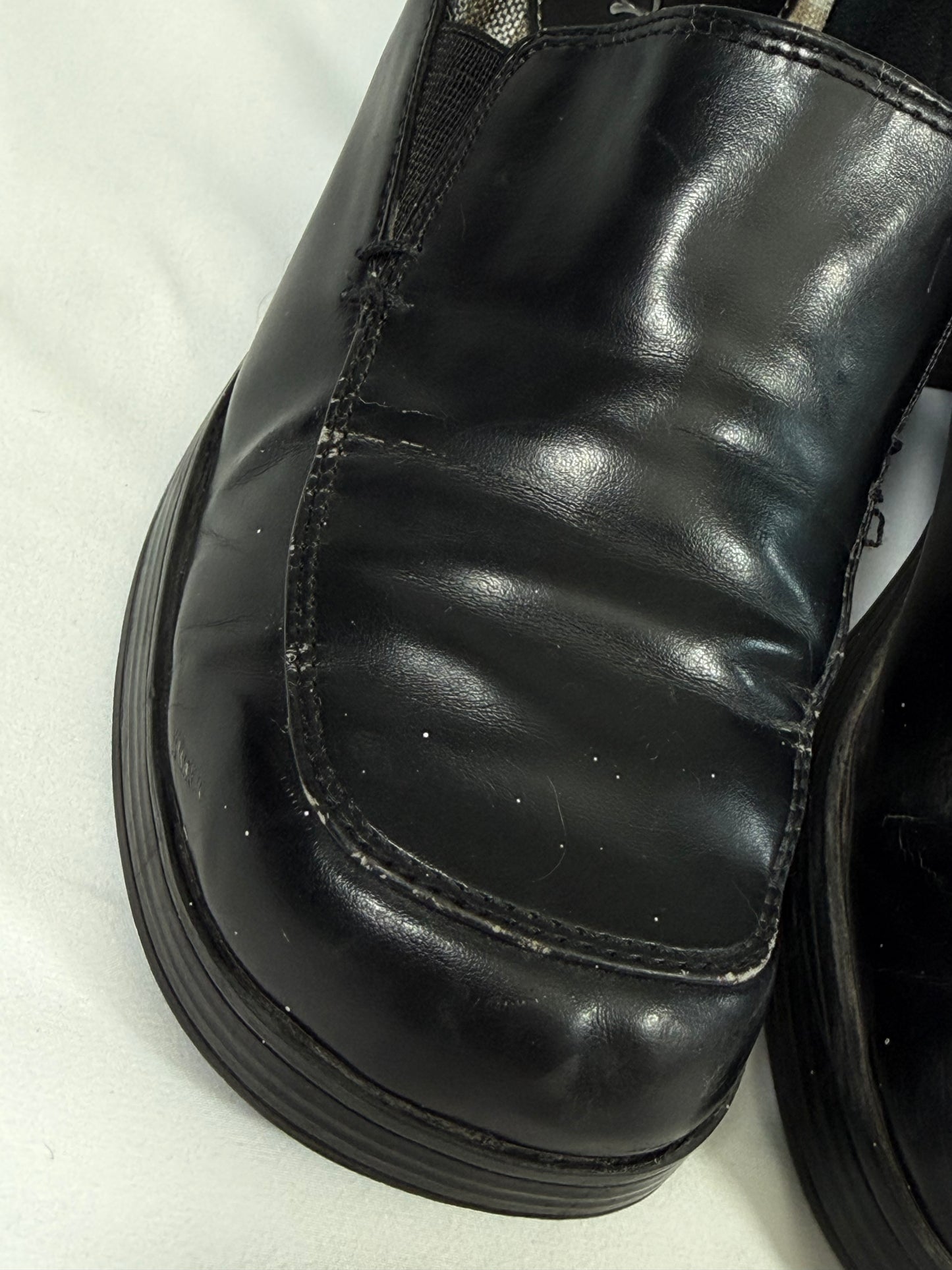 Vintage Y2K Mudd black chunky platform loafers