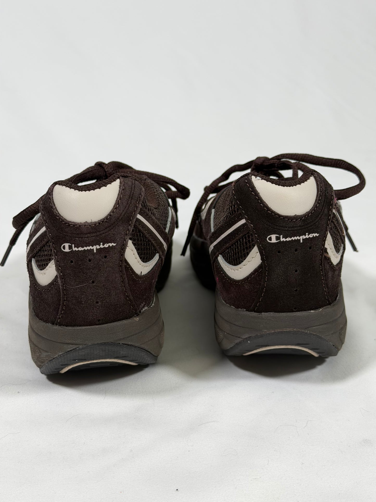 Vintage 90s Y2K Champion chunky brown platform trainers