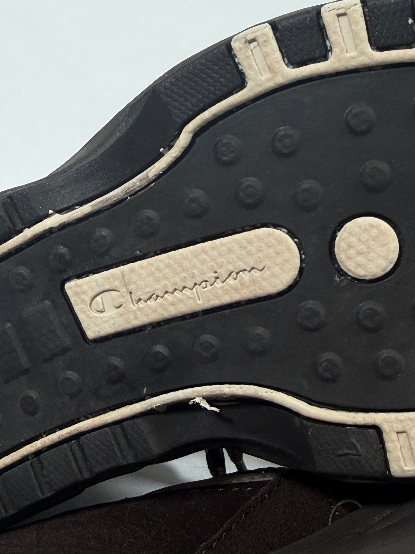 Vintage 90s Y2K Champion chunky brown platform trainers