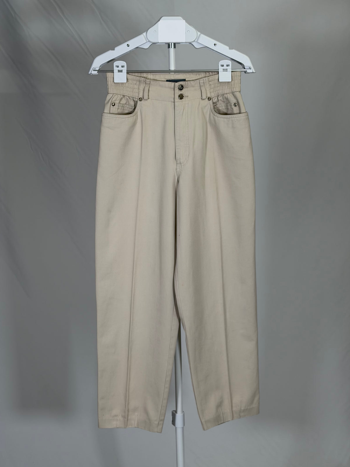 Vintage 90s Liz Claiborne khaki high-waist trousers