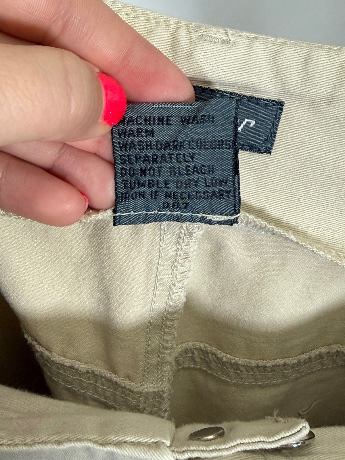 Vintage 90s Liz Claiborne khaki high-waist trousers
