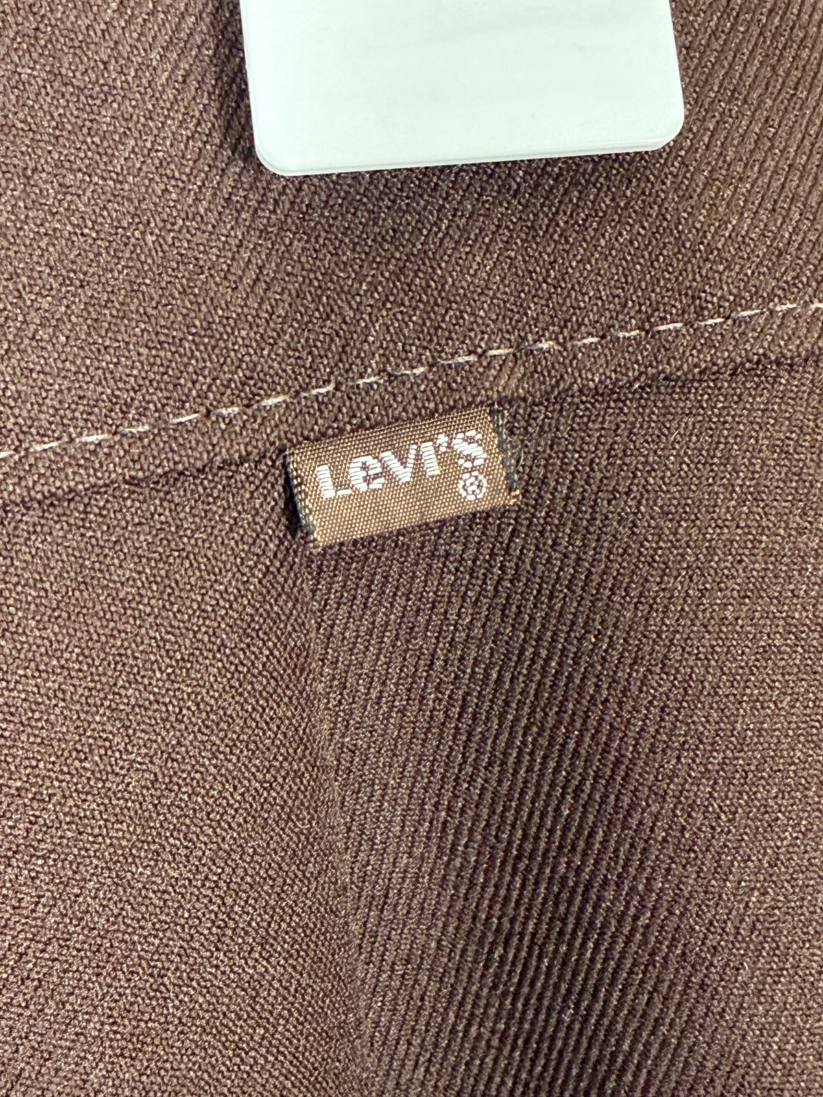 Vintage 70s Levi's chocolate brown high-waist flare trousers