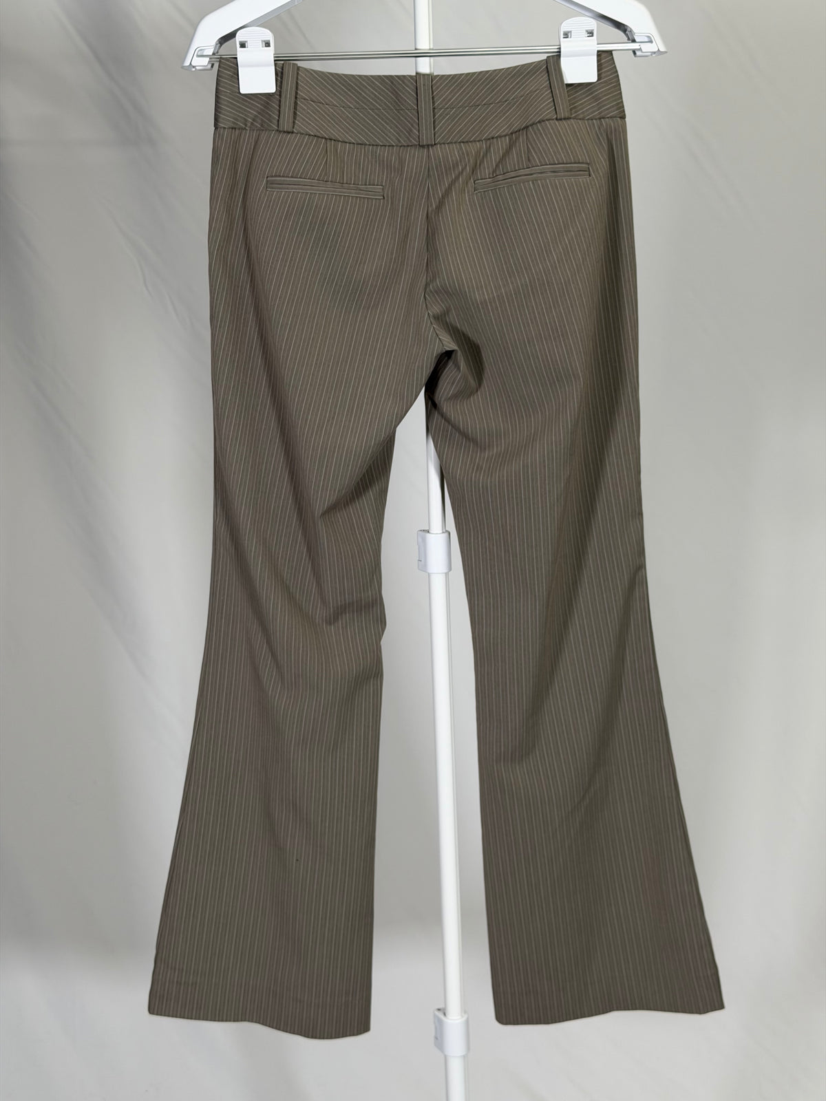 Vintage Y2K The Limited gray pinstripe mid-rise trousers