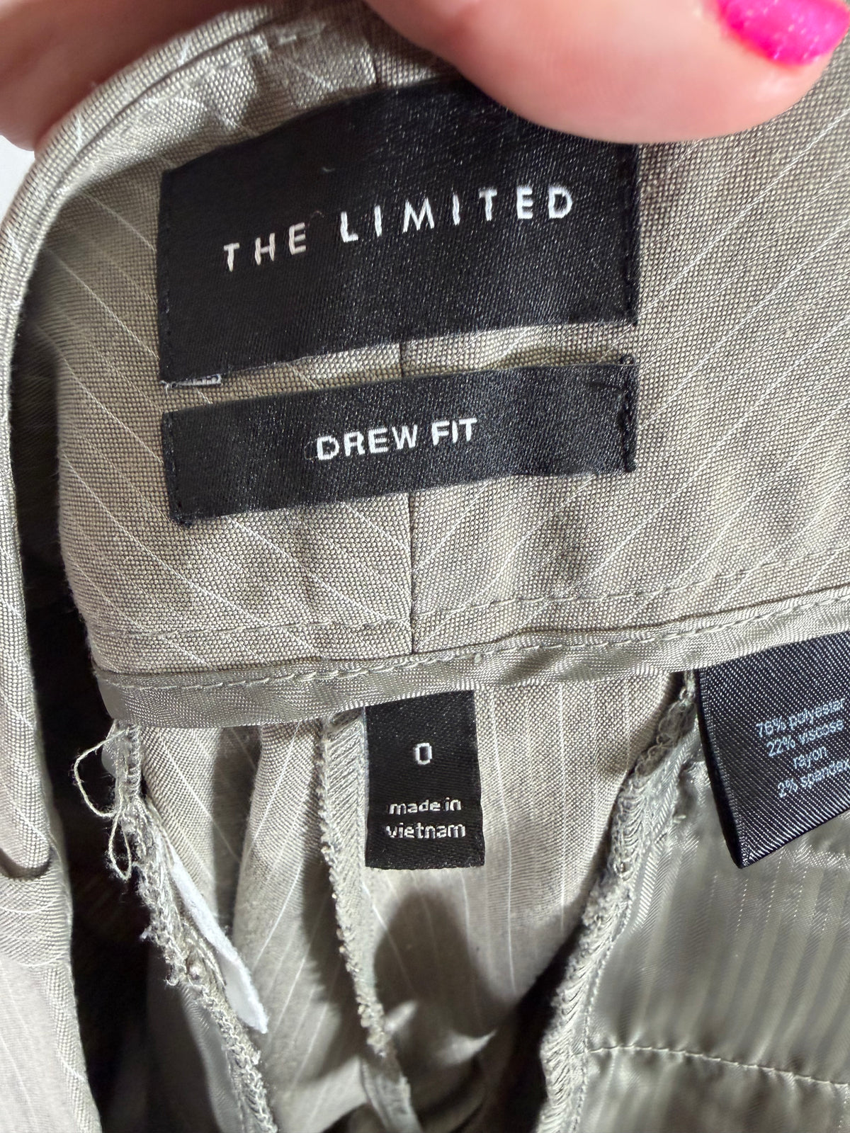 Vintage Y2K The Limited gray pinstripe mid-rise trousers