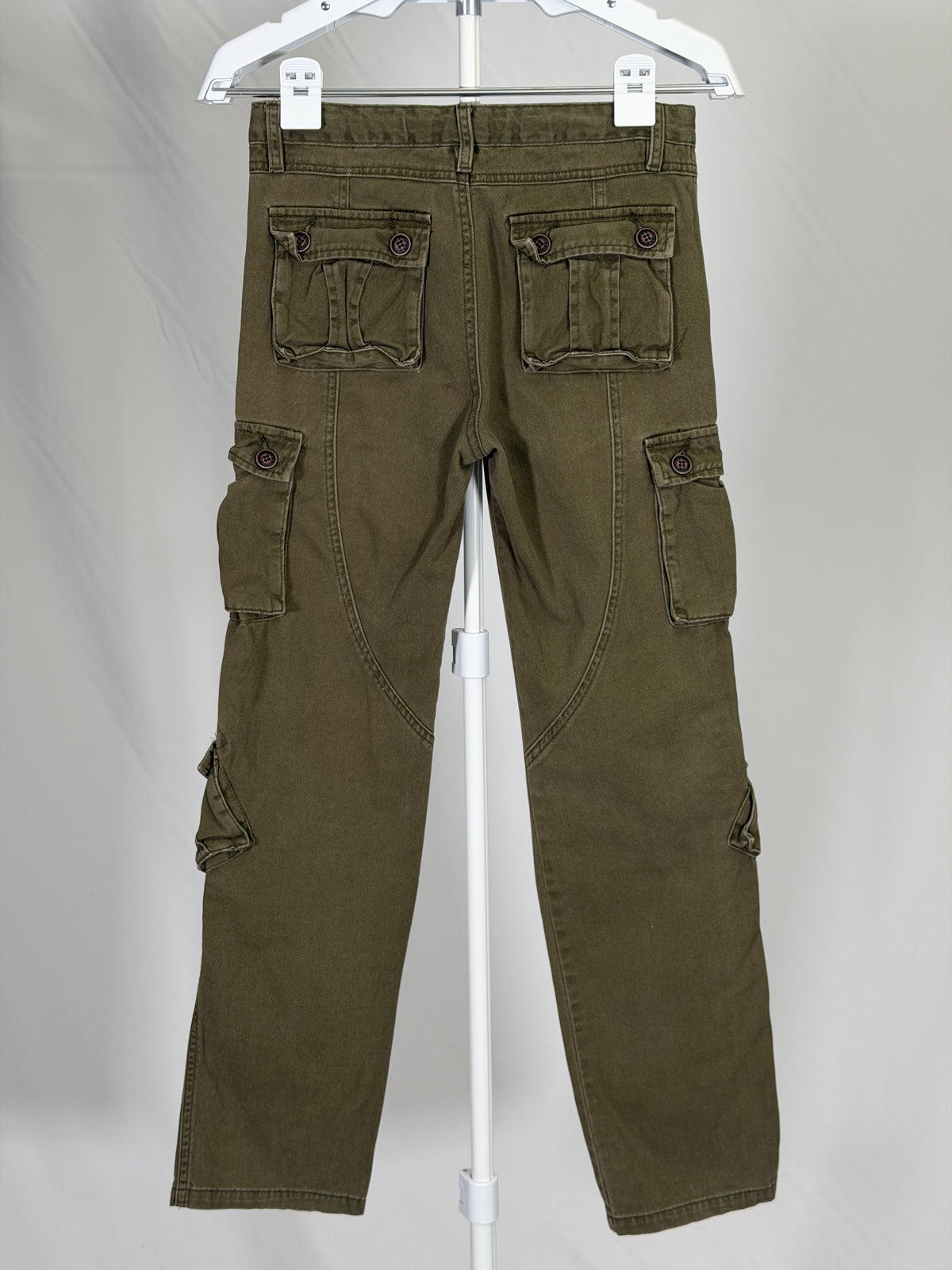 Ochenta olive green utility cargo pants