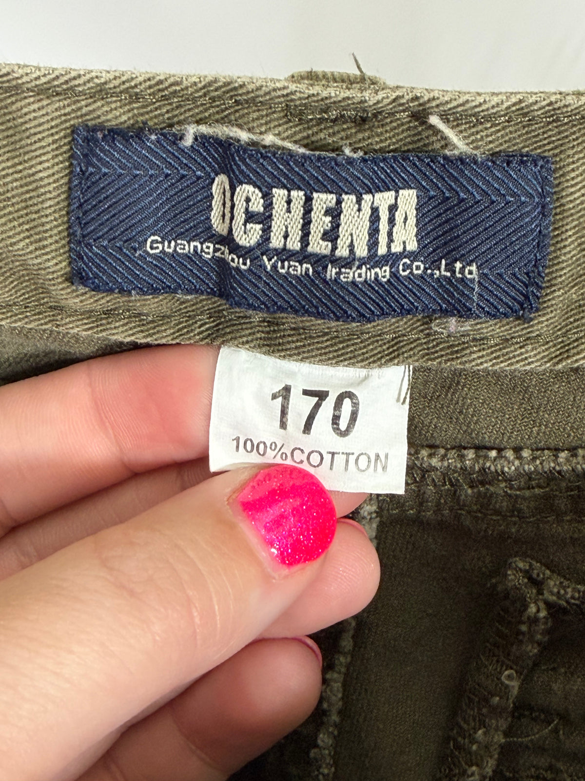 Ochenta olive green utility cargo pants
