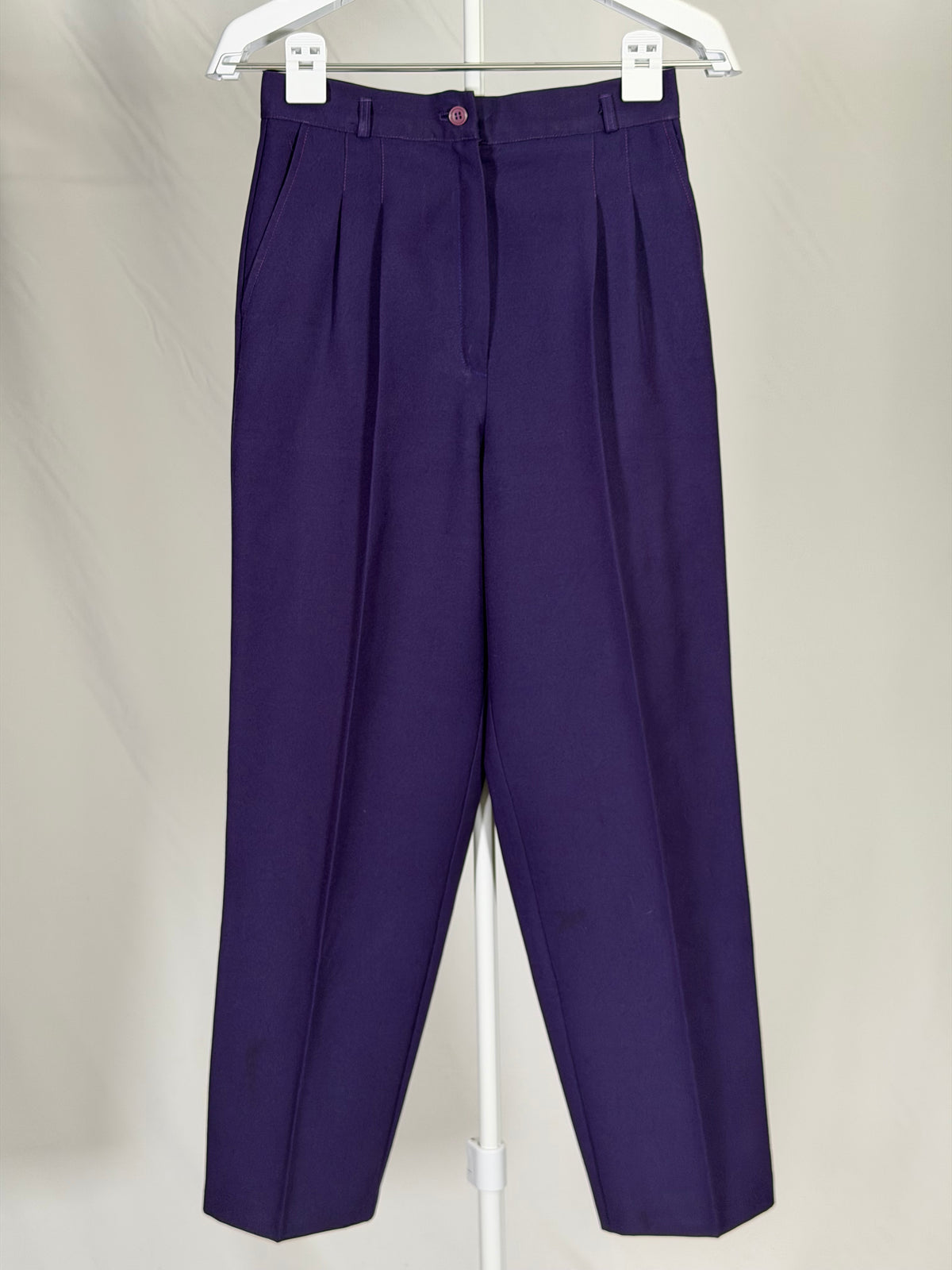 Vintage 90s Counterparts purple high-waisted pleated trousers
