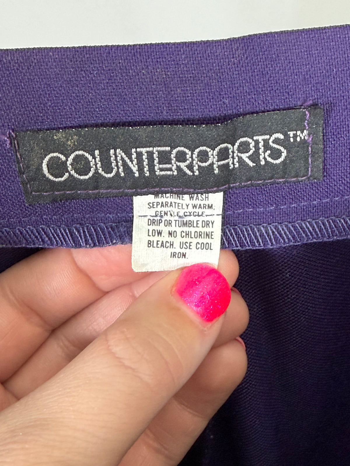 Vintage 90s Counterparts purple high-waisted pleated trousers