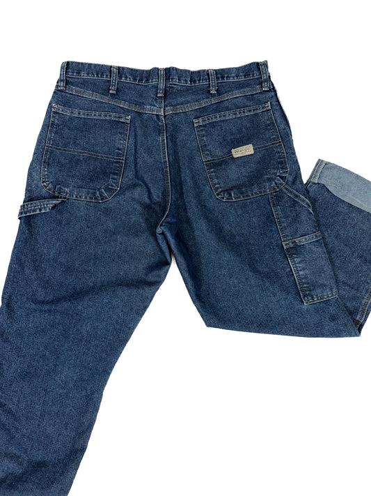 Wrangler dark wash carpenter utility jeans