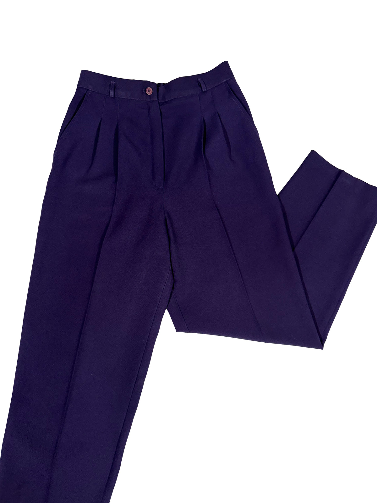 Vintage 90s Counterparts purple high-waisted pleated trousers
