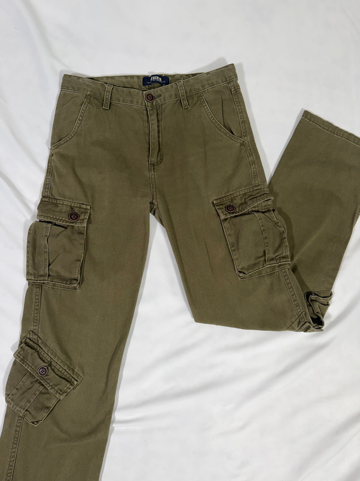 Ochenta olive green utility cargo pants