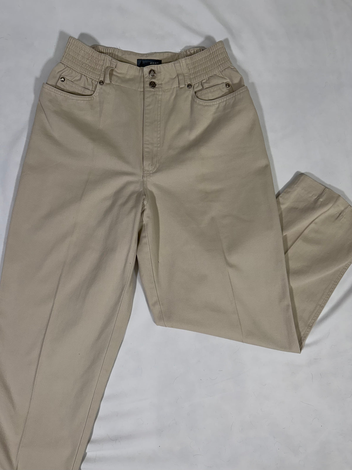 Vintage 90s Liz Claiborne khaki high-waist trousers