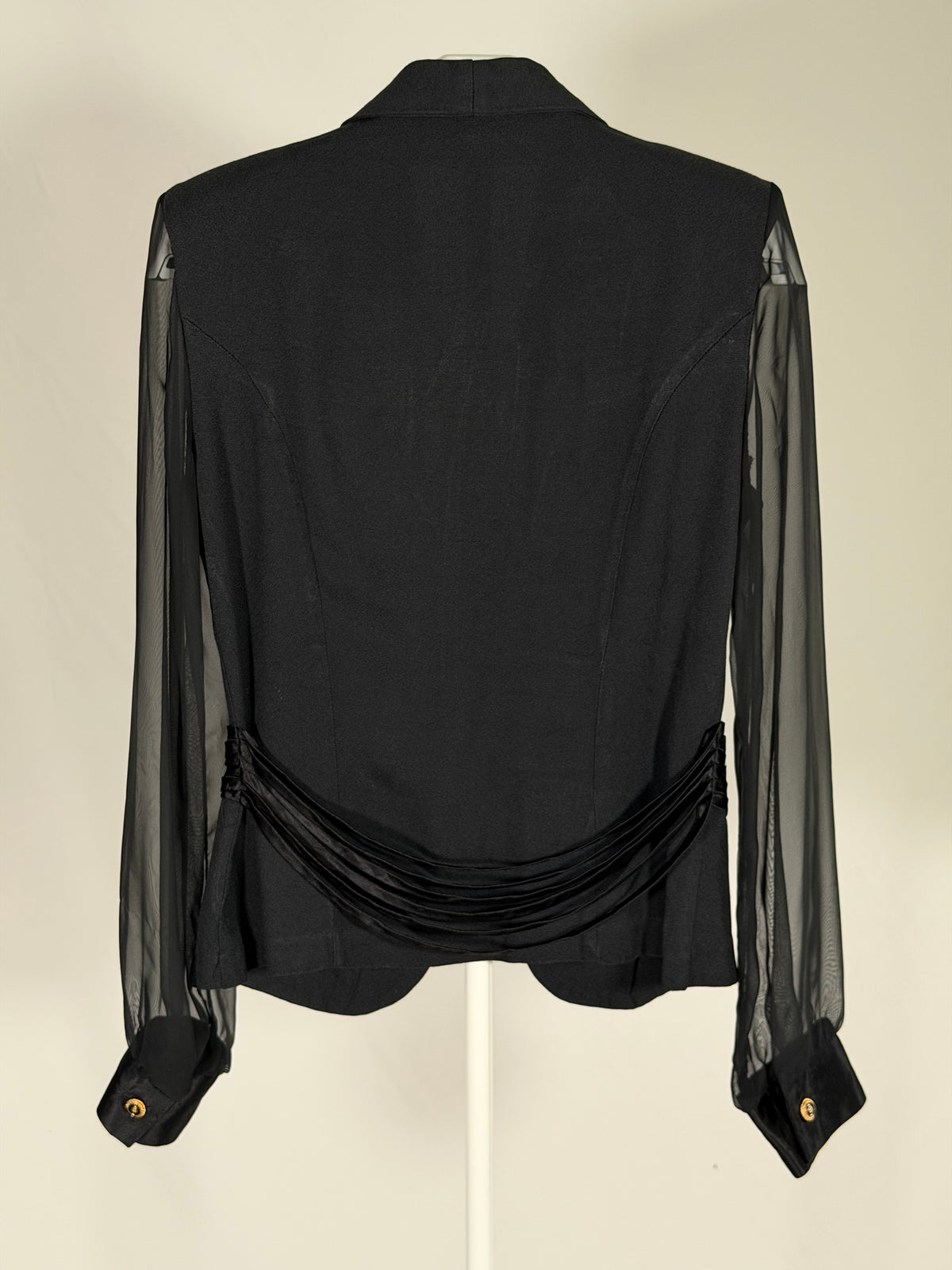 Vintage 80s Ultra Dress sheer sleeved blazer